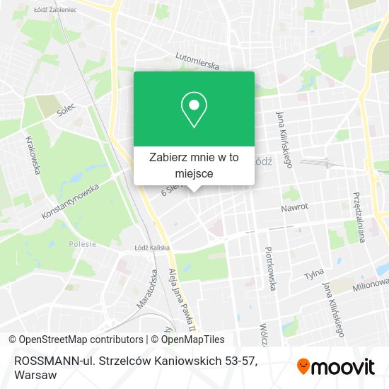 Mapa ROSSMANN-ul. Strzelców Kaniowskich 53-57