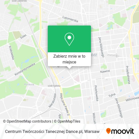 Mapa Centrum Twórczości Tanecznej Dance.pl