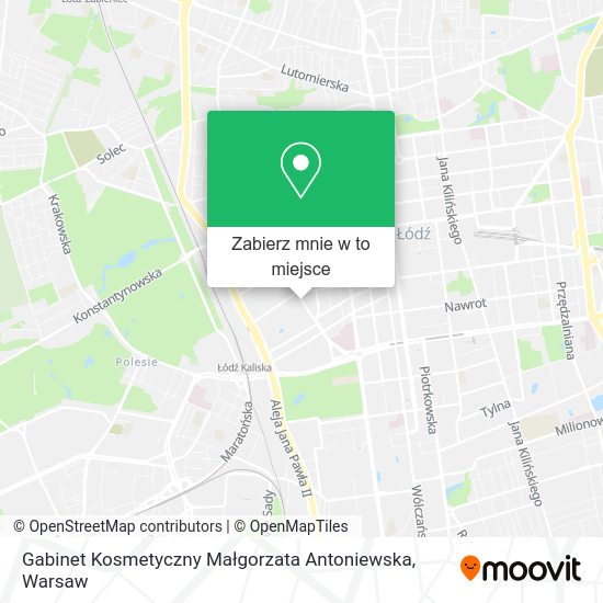 Mapa Gabinet Kosmetyczny Małgorzata Antoniewska