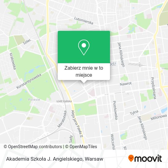 Mapa Akademia Szkoła J. Angielskiego