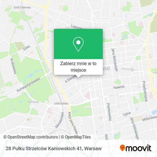 Mapa 28 Pułku Strzelców Kaniowskich 41