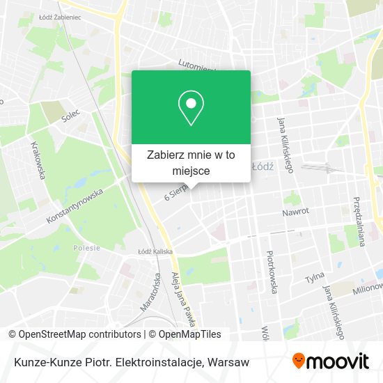 Mapa Kunze-Kunze Piotr. Elektroinstalacje