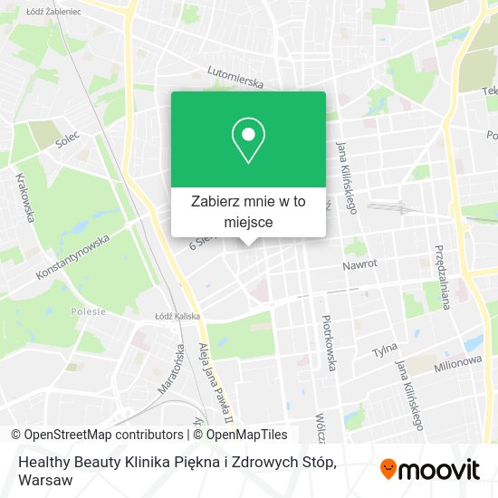 Mapa Healthy Beauty Klinika Piękna i Zdrowych Stóp