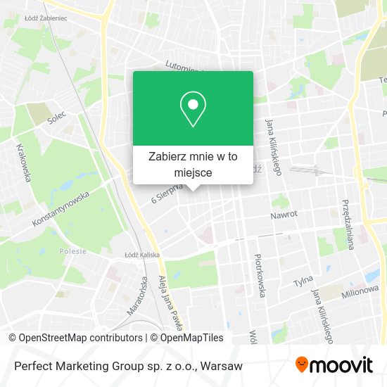 Mapa Perfect Marketing Group sp. z o.o.