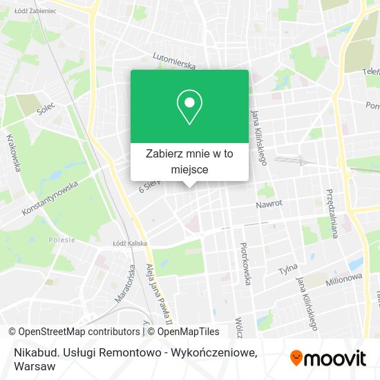 Mapa Nikabud. Usługi Remontowo - Wykończeniowe