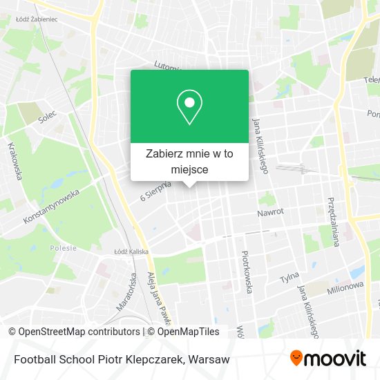 Mapa Football School Piotr Klepczarek