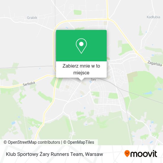 Mapa Klub Sportowy Żary Runners Team