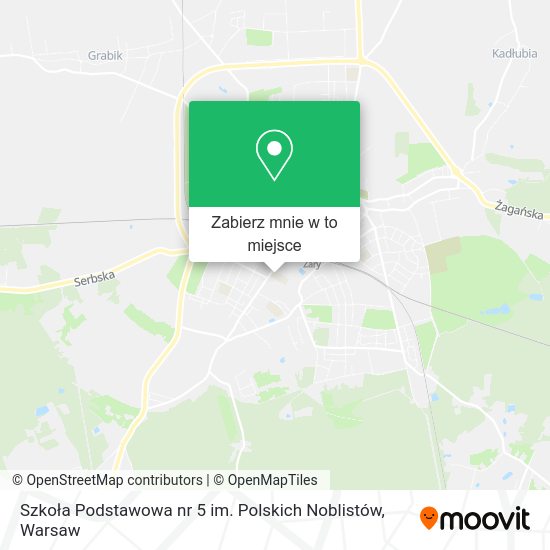 Mapa Szkoła Podstawowa nr 5 im. Polskich Noblistów