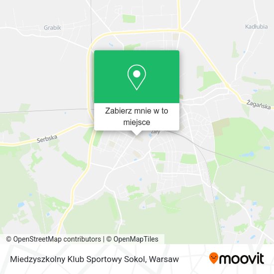 Mapa Miedzyszkolny Klub Sportowy Sokol