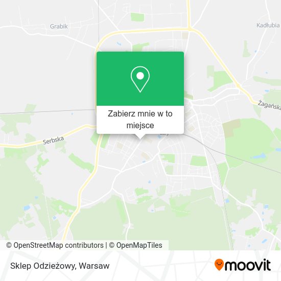 Mapa Sklep Odzieżowy