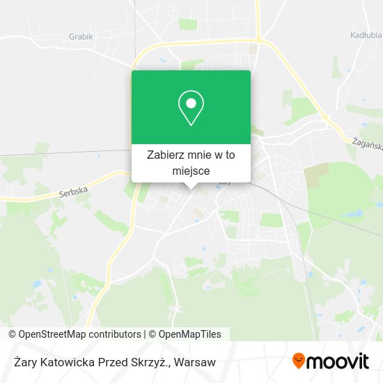 Mapa Żary Katowicka Przed Skrzyż.