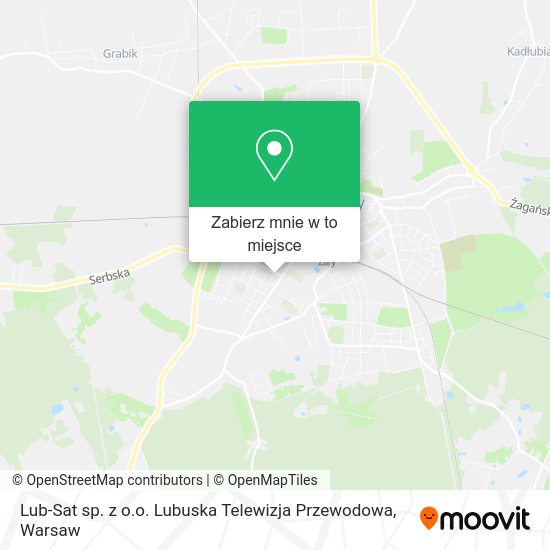 Mapa Lub-Sat sp. z o.o. Lubuska Telewizja Przewodowa