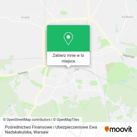 Mapa Pośrednictwo Finansowe i Ubezpieczeniowe Ewa Nadskakulska