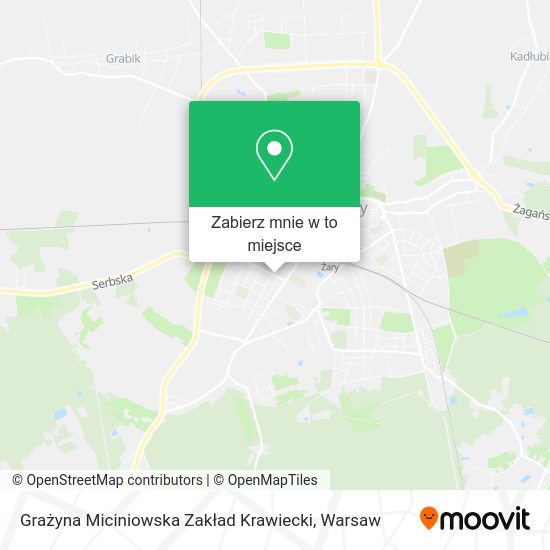 Mapa Grażyna Miciniowska Zakład Krawiecki