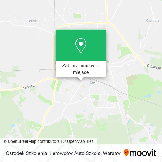 Mapa Ośrodek Szkolenia Kierowców Auto Szkoła