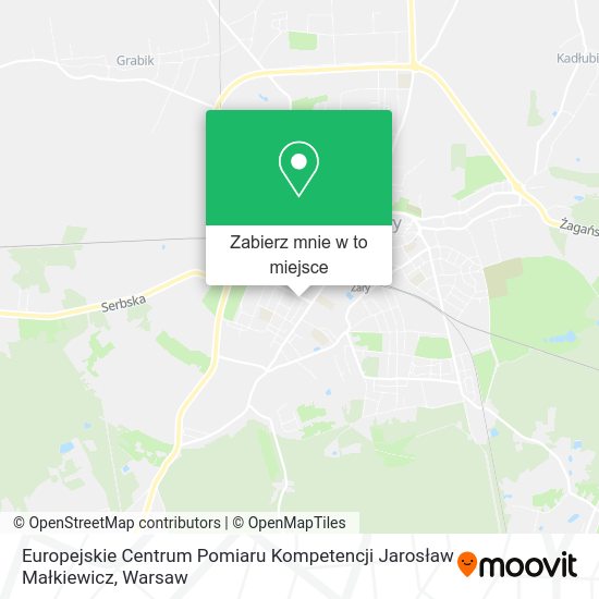 Mapa Europejskie Centrum Pomiaru Kompetencji Jarosław Małkiewicz