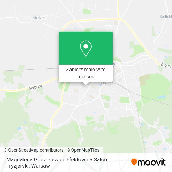 Mapa Magdalena Godziejewicz Efektownia Salon Fryzjerski