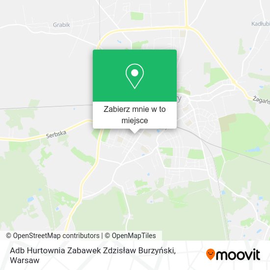 Mapa Adb Hurtownia Zabawek Zdzisław Burzyński