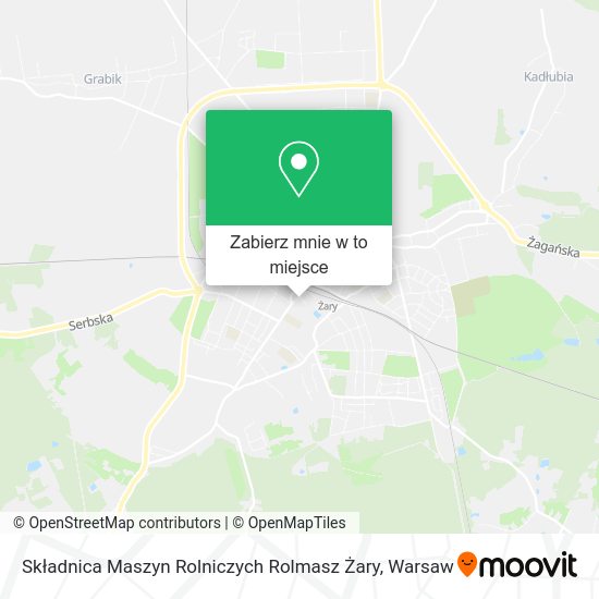 Mapa Składnica Maszyn Rolniczych Rolmasz Żary