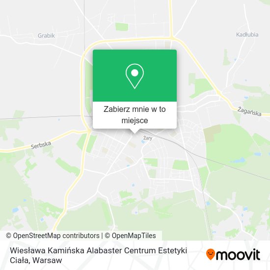 Mapa Wiesława Kamińska Alabaster Centrum Estetyki Ciała