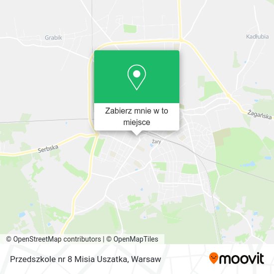 Mapa Przedszkole nr 8 Misia Uszatka