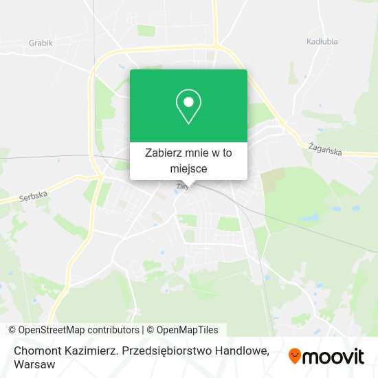 Mapa Chomont Kazimierz. Przedsiębiorstwo Handlowe