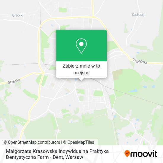 Mapa Małgorzata Krasowska Indywidualna Praktyka Dentystyczna Farm - Dent