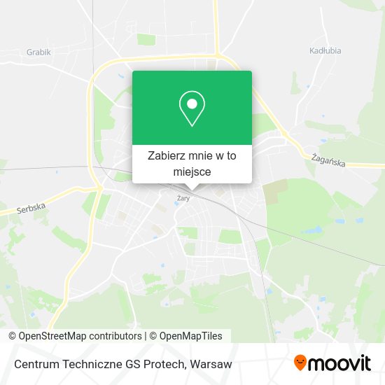 Mapa Centrum Techniczne GS Protech