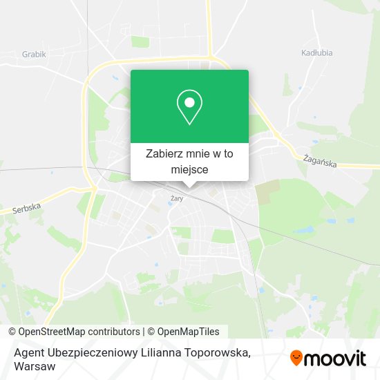 Mapa Agent Ubezpieczeniowy Lilianna Toporowska