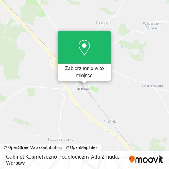 Mapa Gabinet Kosmetyczno-Podologiczny Ada Zmuda