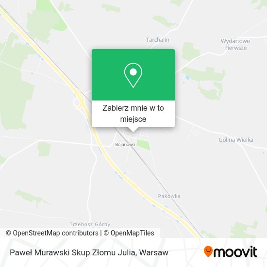 Mapa Paweł Murawski Skup Złomu Julia