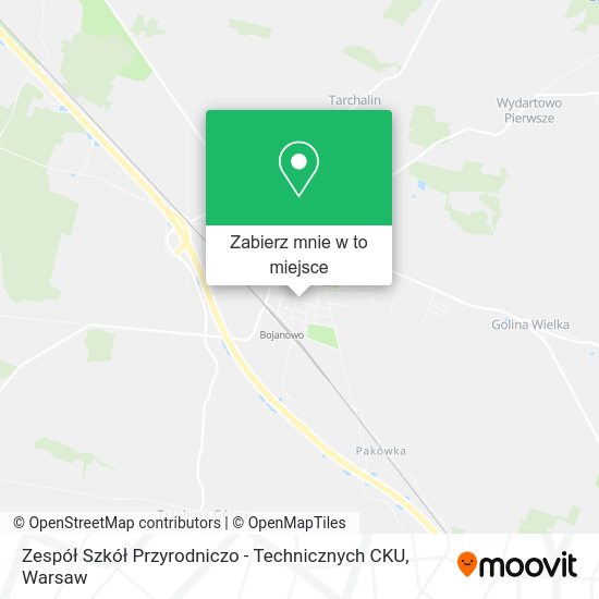 Mapa Zespół Szkół Przyrodniczo - Technicznych CKU