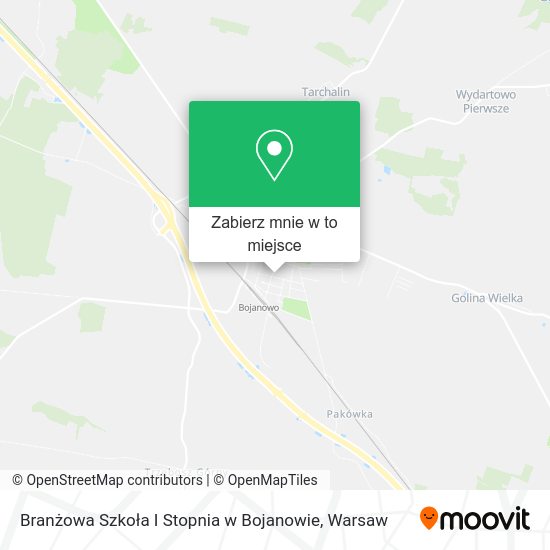 Mapa Branżowa Szkoła I Stopnia w Bojanowie