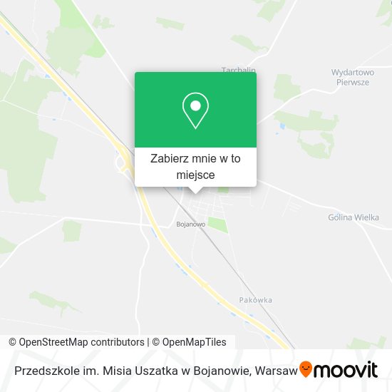 Mapa Przedszkole im. Misia Uszatka w Bojanowie