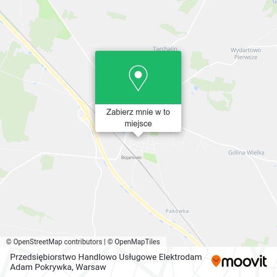 Mapa Przedsiębiorstwo Handlowo Usługowe Elektrodam Adam Pokrywka