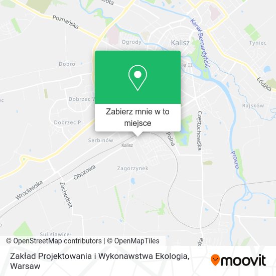 Mapa Zakład Projektowania i Wykonawstwa Ekologia