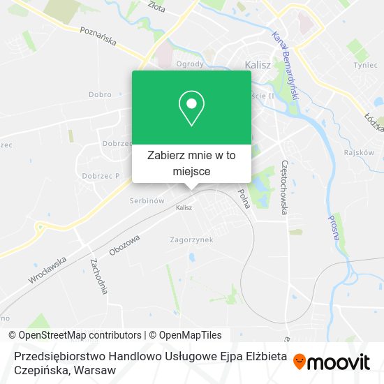 Mapa Przedsiębiorstwo Handlowo Usługowe Ejpa Elżbieta Czepińska