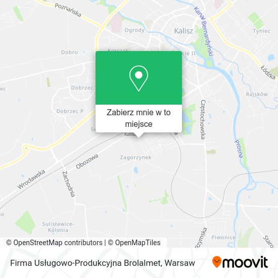 Mapa Firma Usługowo-Produkcyjna Brolalmet