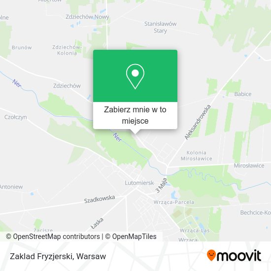 Mapa Zaklad Fryzjerski