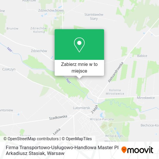 Mapa Firma Transportowo-Usługowo-Handlowa Master Pl Arkadiusz Stasiak