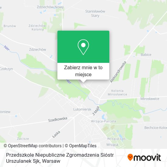 Mapa Przedszkole Niepubliczne Zgromadzenia Sióstr Urszulanek Sjk