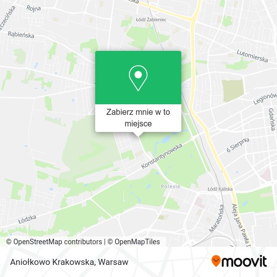 Mapa Aniołkowo Krakowska