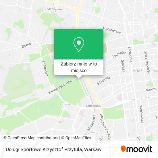 Mapa Usługi Sportowe Krzysztof Przytuła