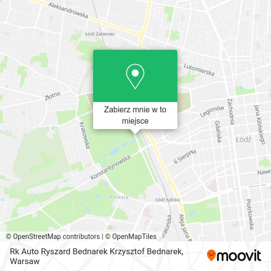 Mapa Rk Auto Ryszard Bednarek Krzysztof Bednarek