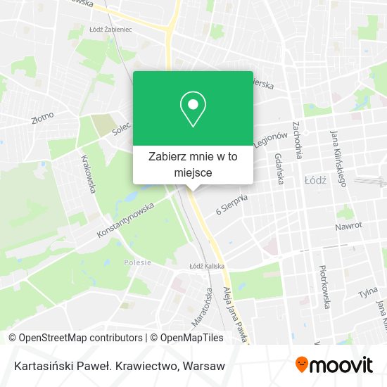 Mapa Kartasiński Paweł. Krawiectwo