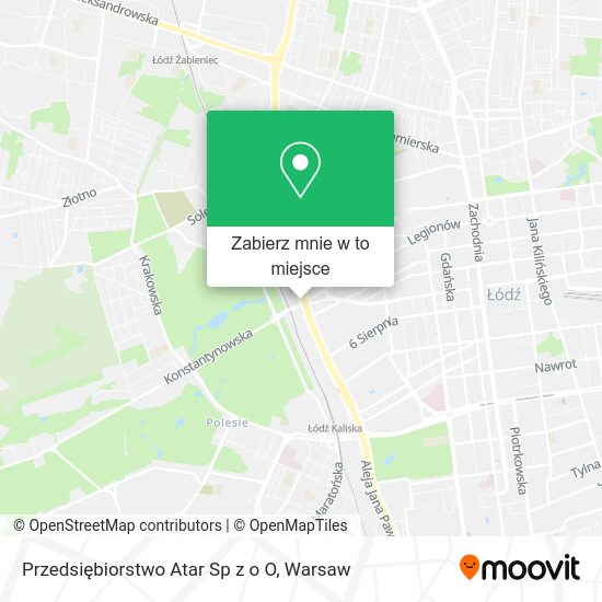 Mapa Przedsiębiorstwo Atar Sp z o O