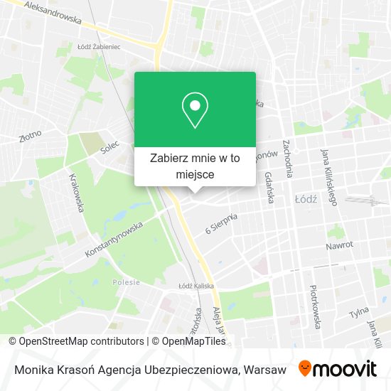 Mapa Monika Krasoń Agencja Ubezpieczeniowa