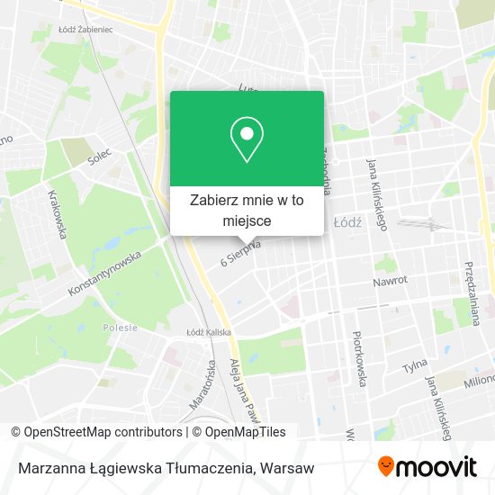 Mapa Marzanna Łągiewska Tłumaczenia