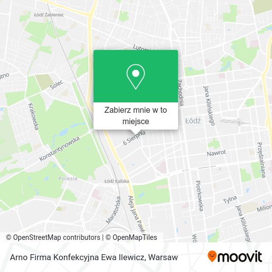 Mapa Arno Firma Konfekcyjna Ewa Ilewicz