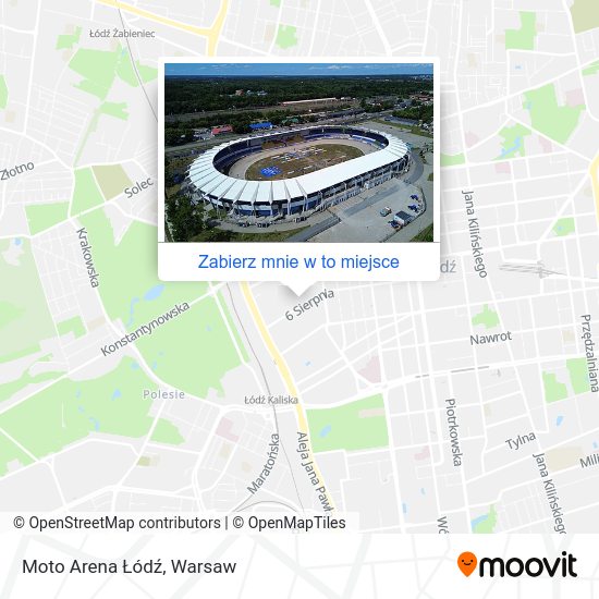 Mapa Moto Arena Łódź